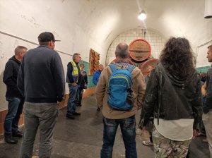 Biergeschichte im kühlen tiefen Keller der Landskron Brauerei Görlitz